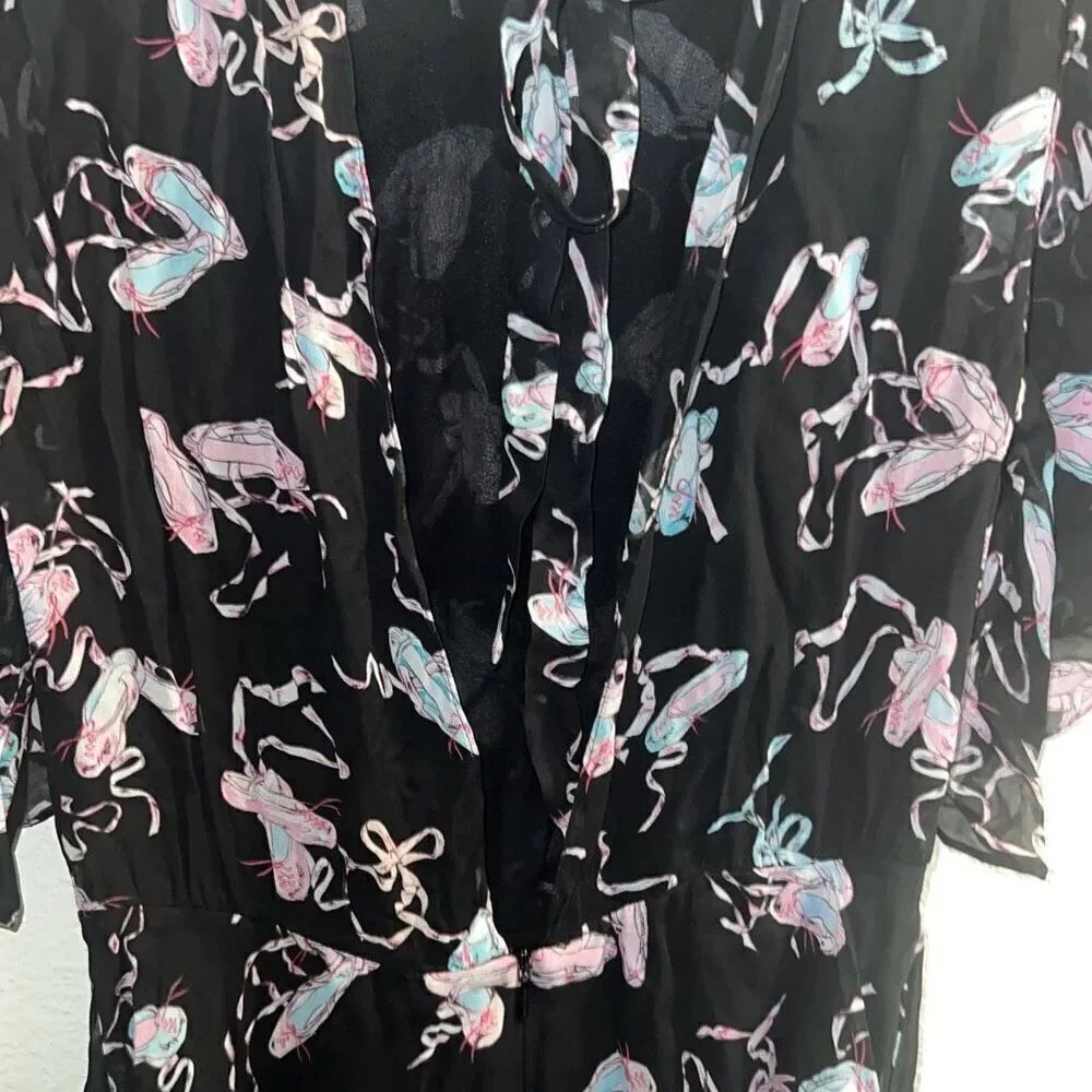 ✨ZARA STUDIO BALLET PRINT RUFFLE SZ XS/S DRESS✨ - Picture 9 of 11